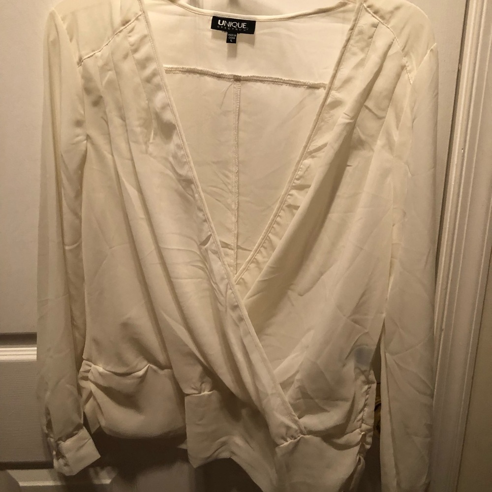 Beige Sheer Top
